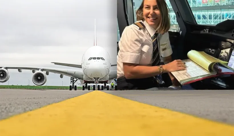 1st Turkish woman pilot of a A380 plane