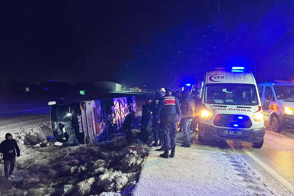 accidente de autobús en Turquía
