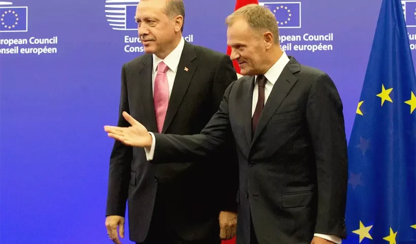 Erdoğan y Tusk en la UE