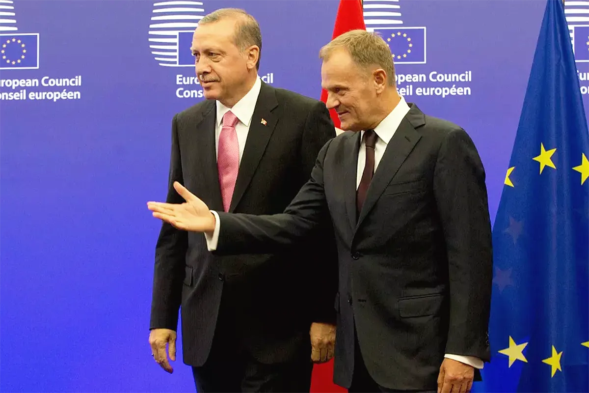 Erdoğan y Tusk en la UE
