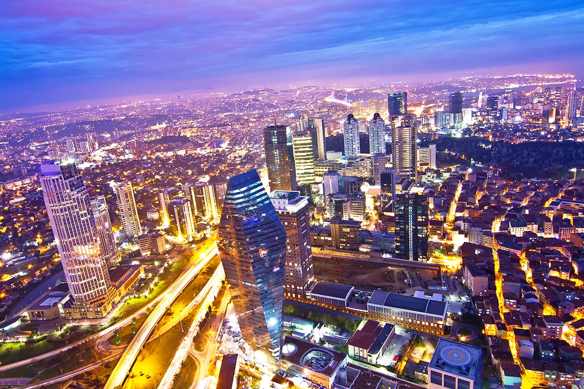 Estambul, Levent de noche