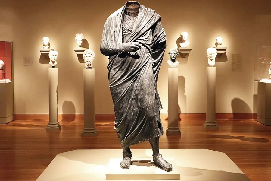 estatua del emperador romano Marco Aurelio en Cleveland