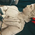 estatua de Hermes en Aspendos, Turquía