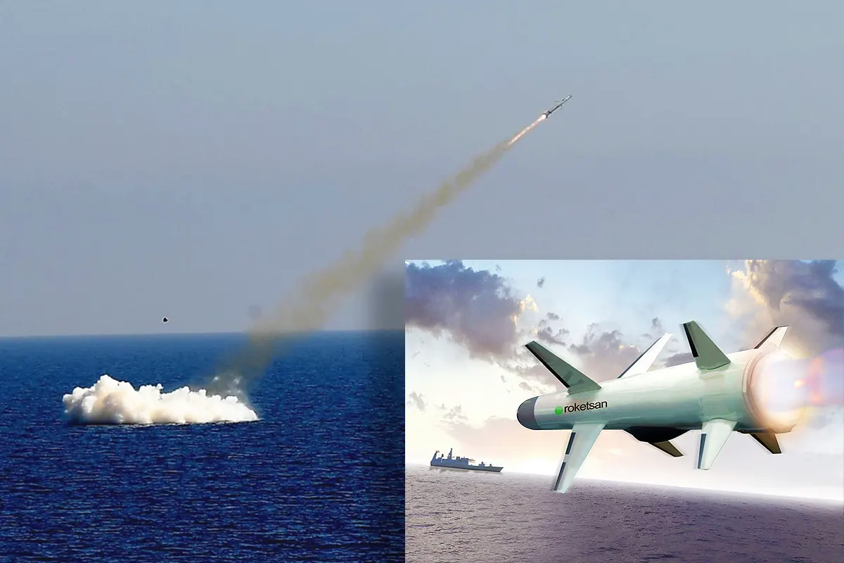 lanzamiento desde un submarino del misil Atmaca