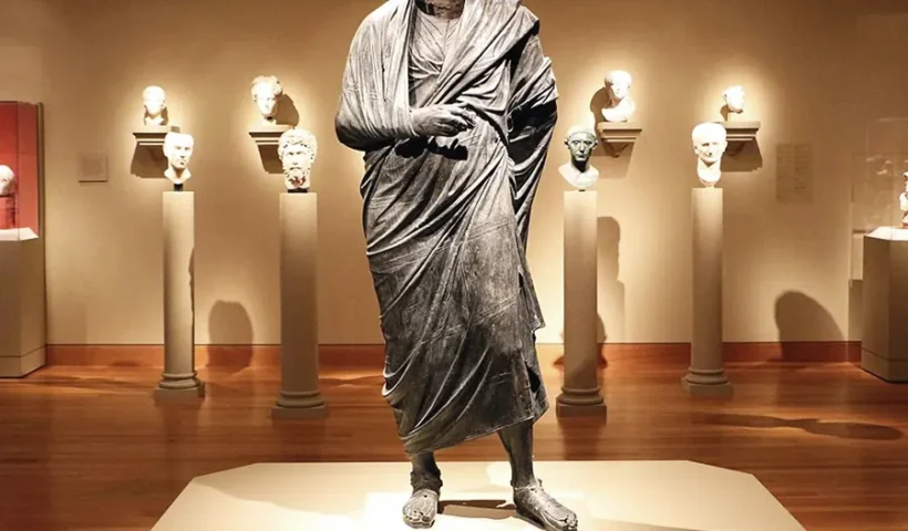 Roman Emperor Marcus Aurelius statue in Cleveland