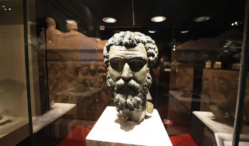 Roman Emperor Septimius Severus' head