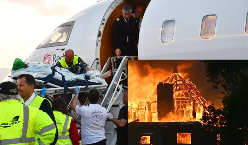 Turkey, injured in the fire in North Macedonia