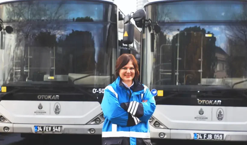 woman bus driver in Istanbul