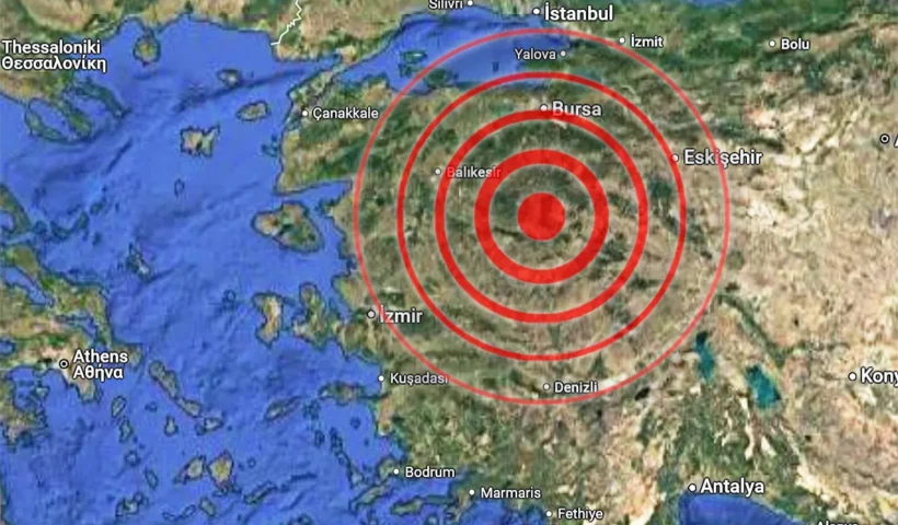earthquake in Kütahya, Turkey