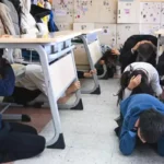 earthquake training at Istanbul schools