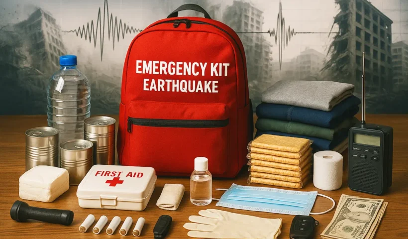 kit de emergencia para terremoto