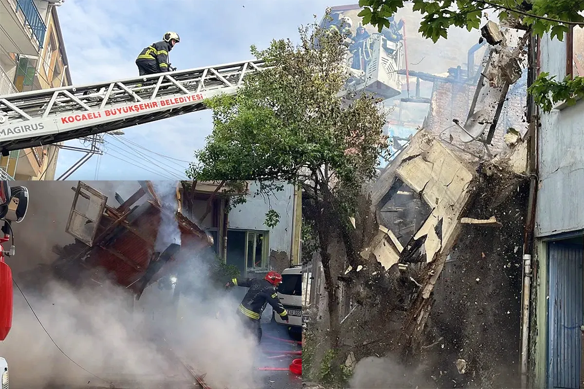 bomberos heridos durante un incendio en Turquía