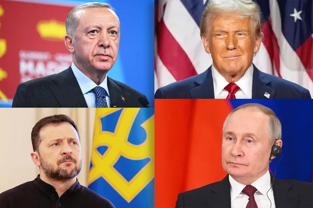 Erdoğan, Trump, Zelenskyy, Putin