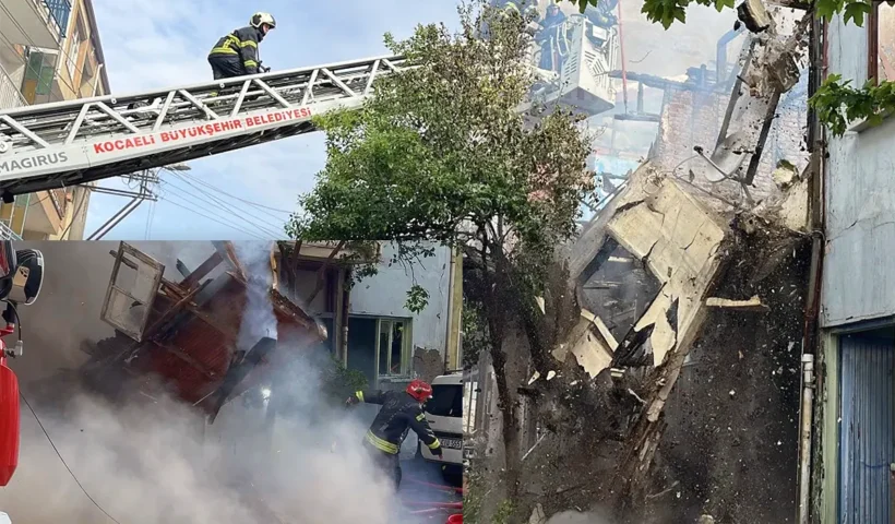 firefighters injured during a fire in Turkey
