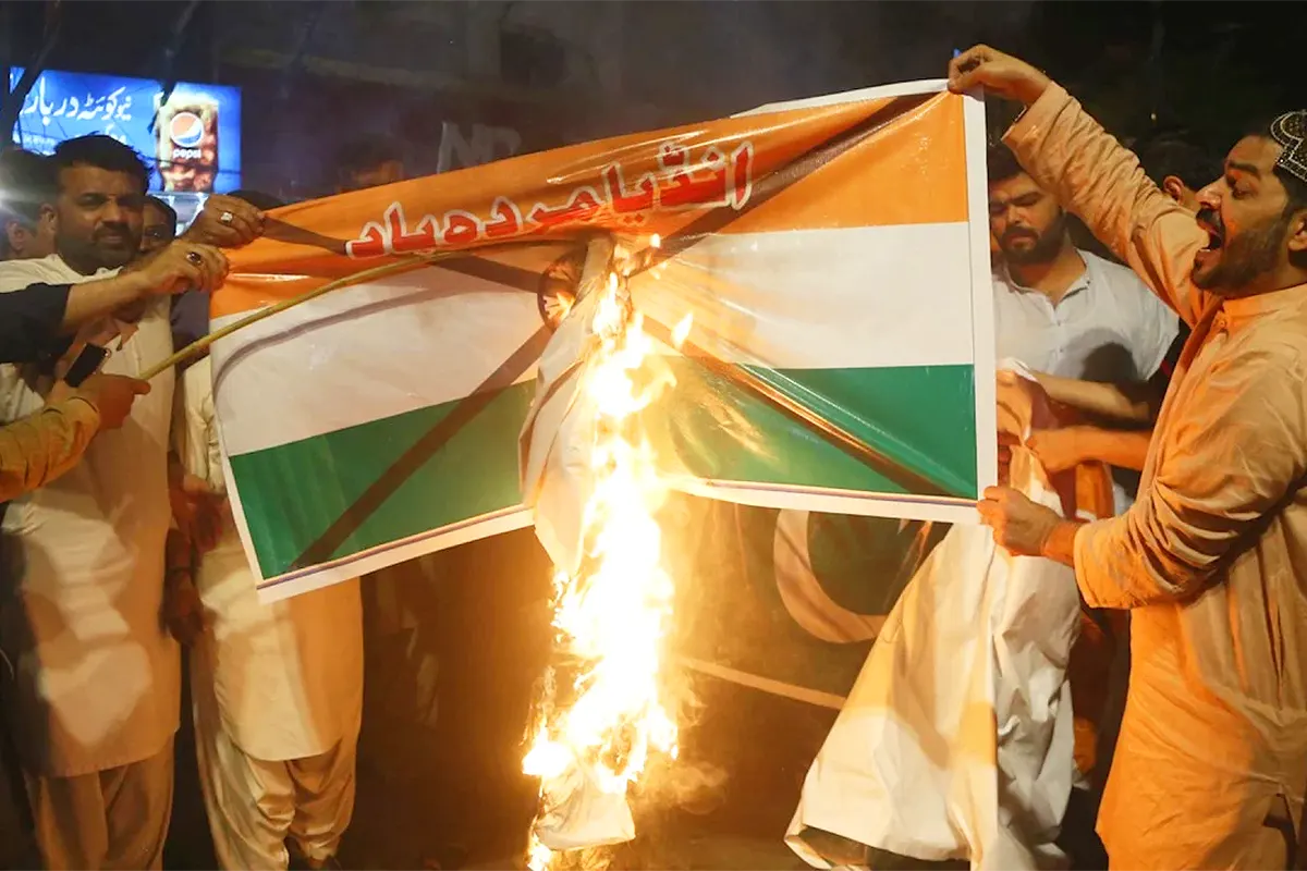 Pakistan, protests against India