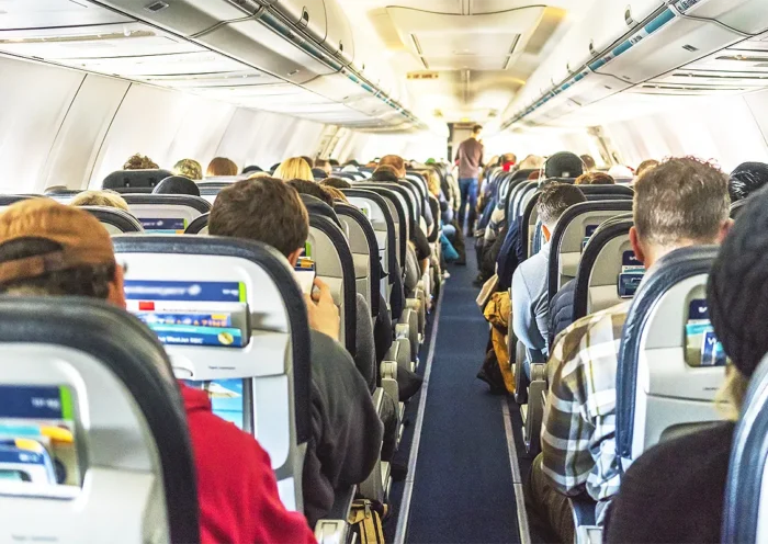 passengers in a plane