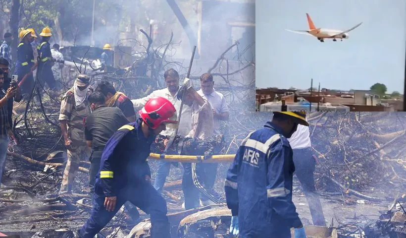 accidente de avión en Ahmedabad, India