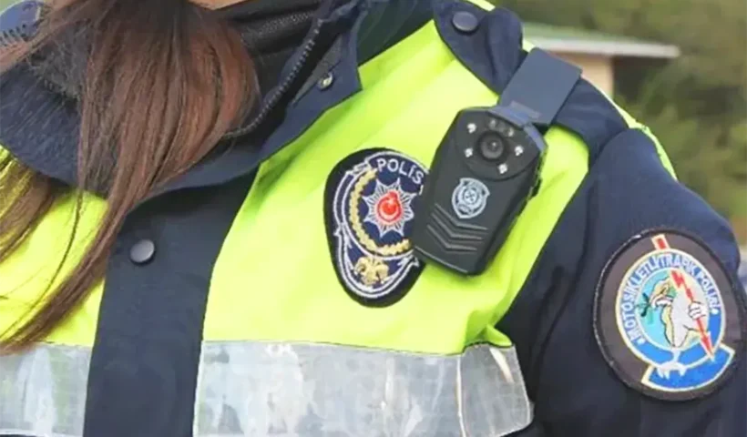 cámara corporal de la policía turca