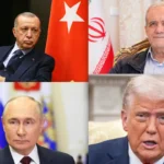 Erdoğan, Pezeshkian, Putin, Trump