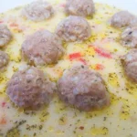 köfte soup with yoghurt
