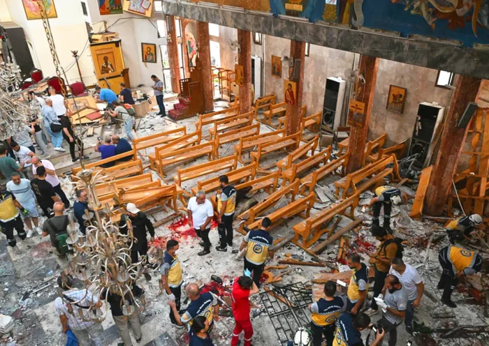 Syria, attack on a church in Damascus