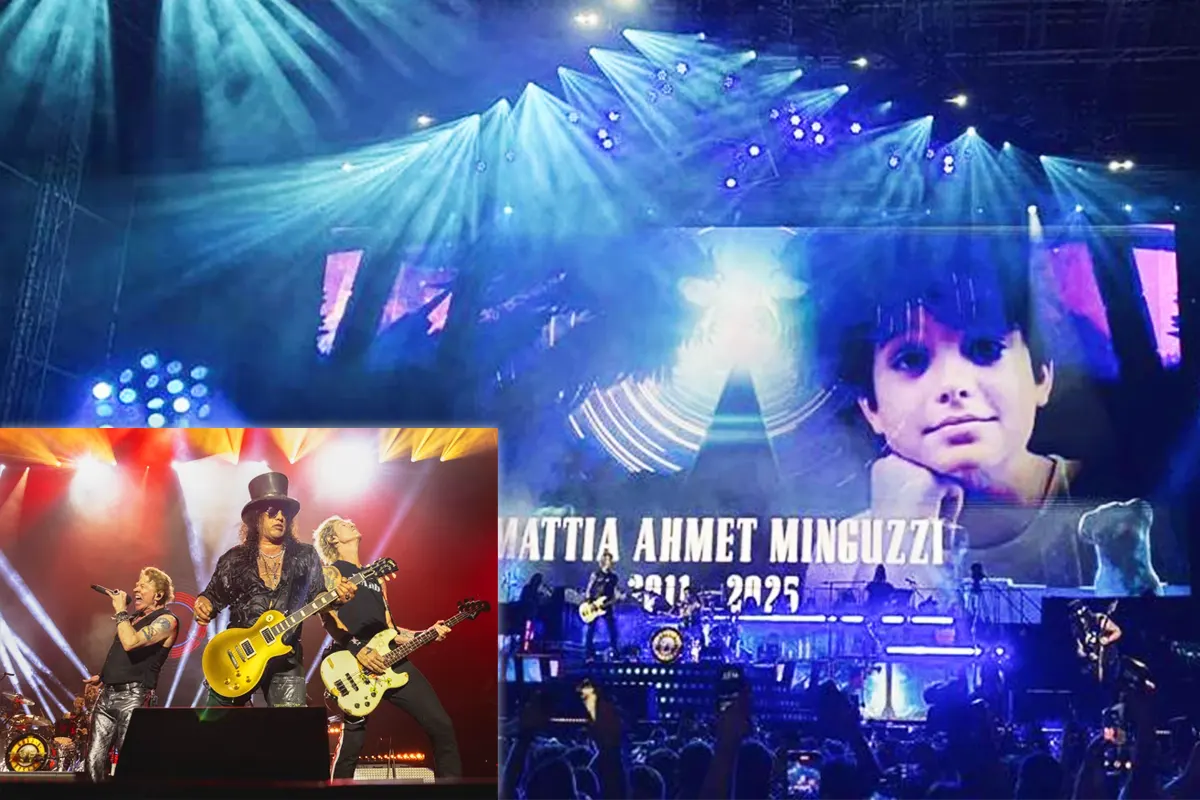tribute to Mattia Minguzzi at Guns N' Roses' concert