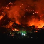 wildfire in Foça, Izmir
