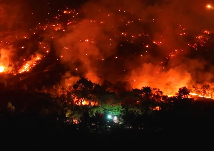 wildfire in Foça, Izmir