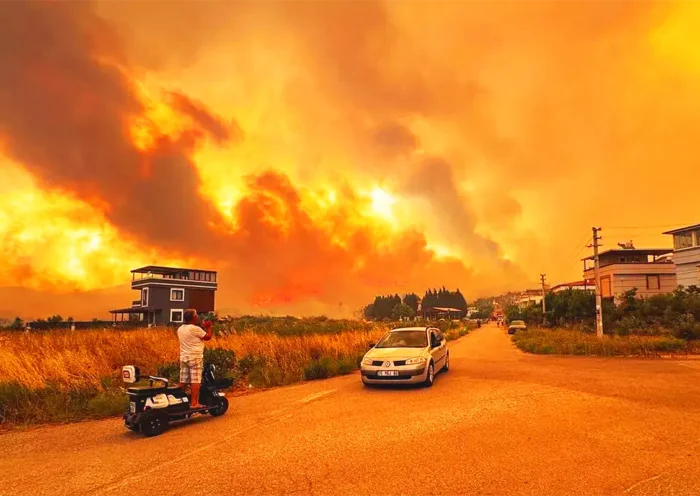 wildfires in Turkey