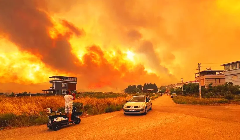 wildfires in Turkey