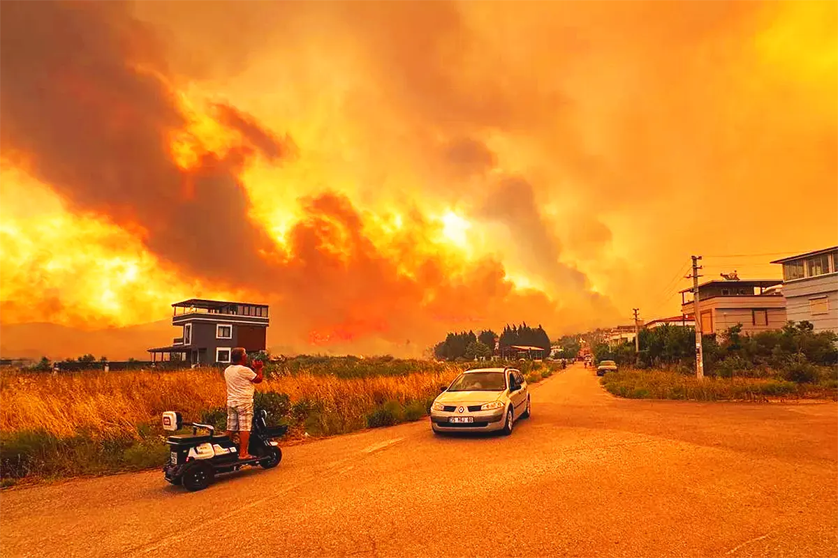 wildfires in Turkey
