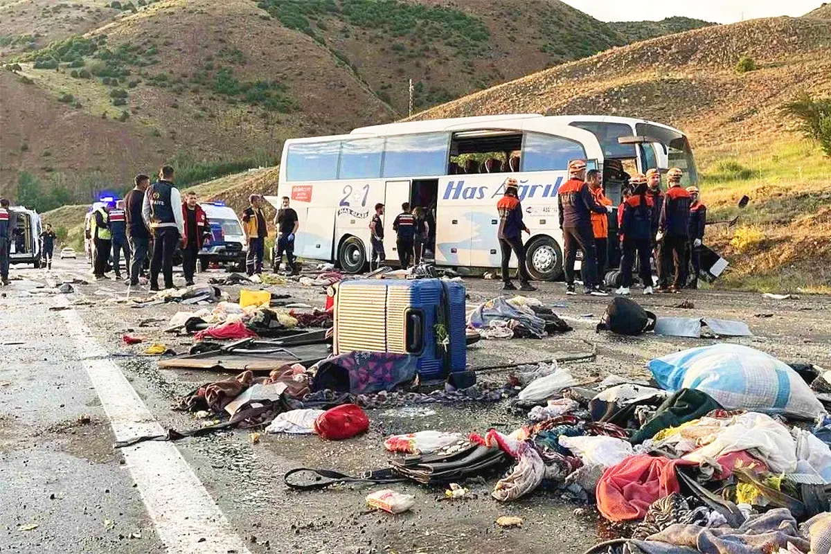 accidente de autobús en Turquía