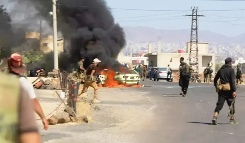 clashes in Sweida, Syria