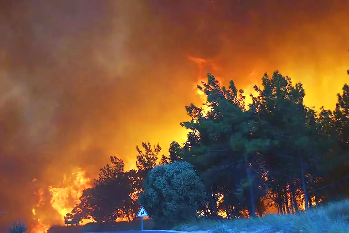 forest fires in Turkey