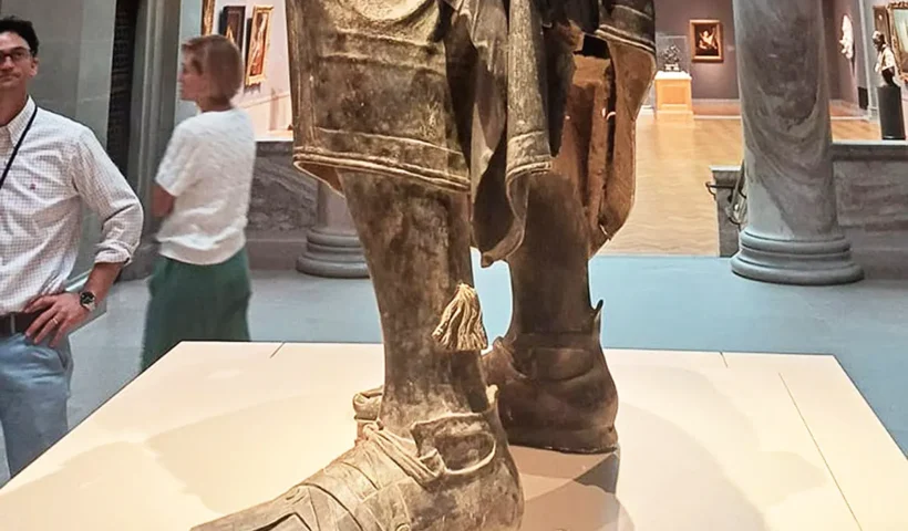 Roman emperor Marcus Aurelius' statue
