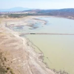 sequía en el pantano de Çeşme, Izmir