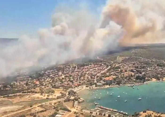 wildfires in Çeşme, Izmir