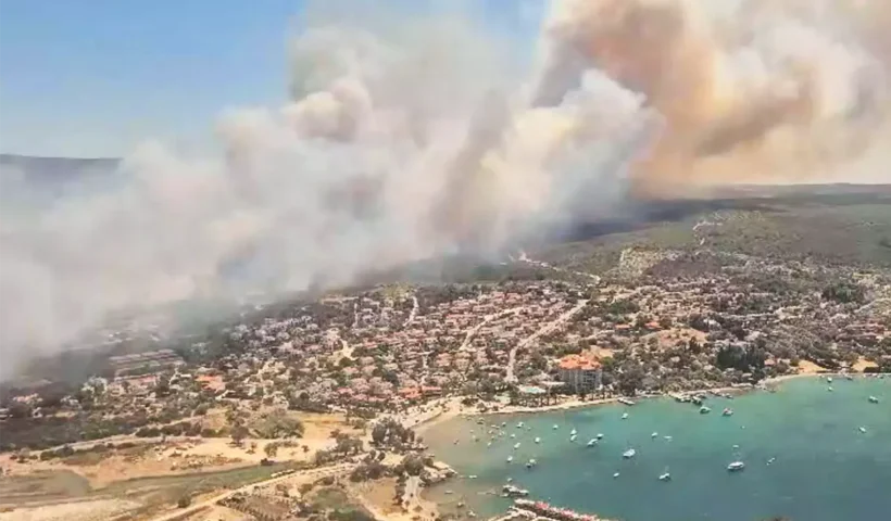 wildfires in Çeşme, Izmir