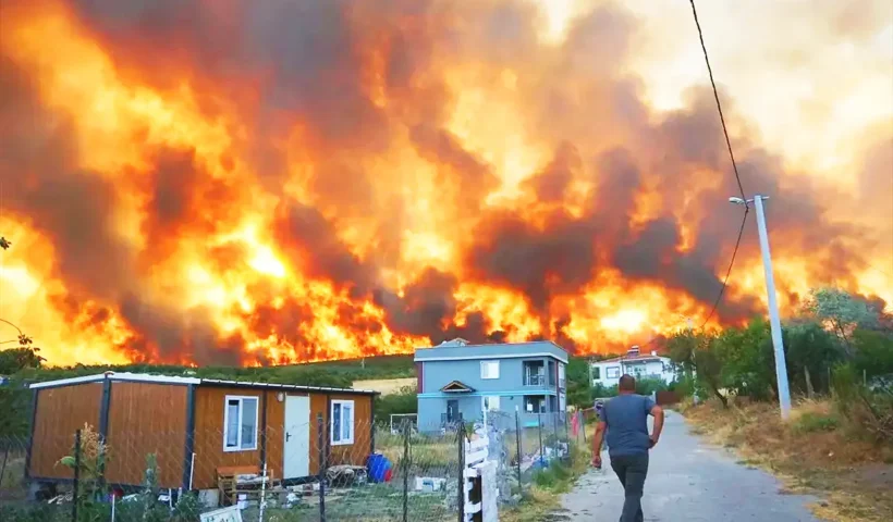 wildfires in Tekirdağ, Turkey