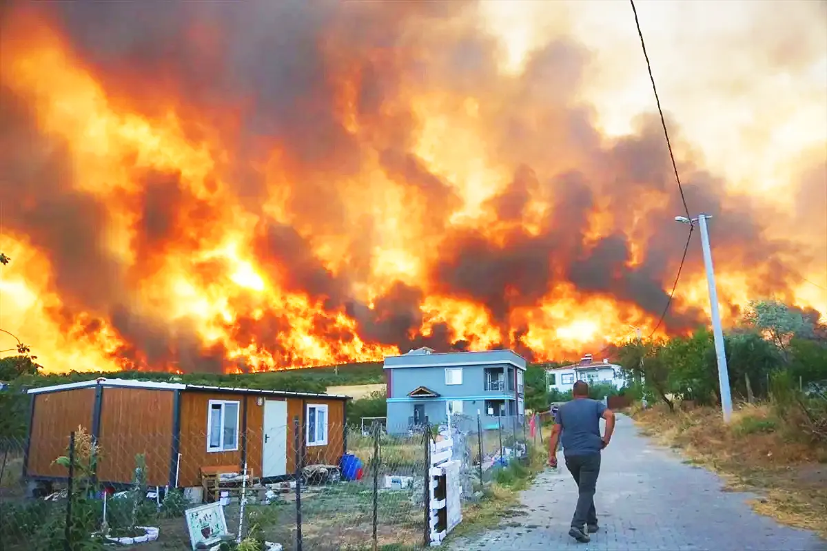 wildfires in Tekirdağ, Turkey