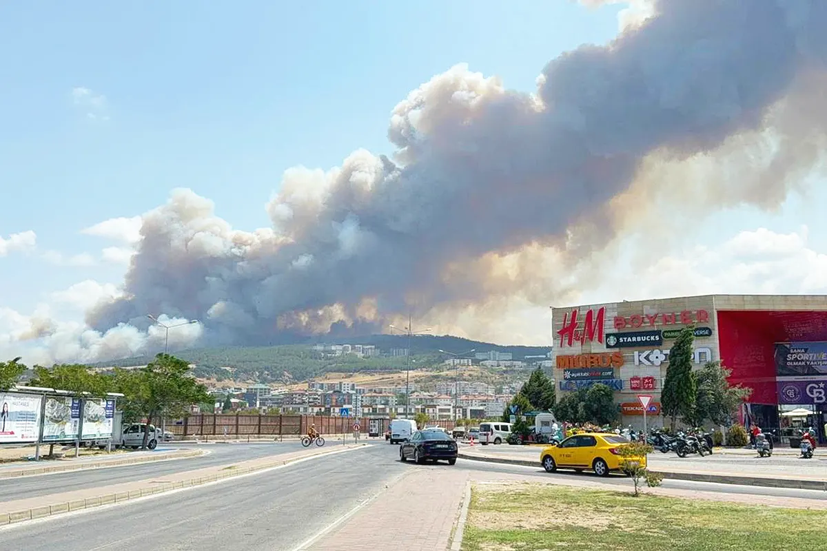 incendio en Çanakkale, Turquía