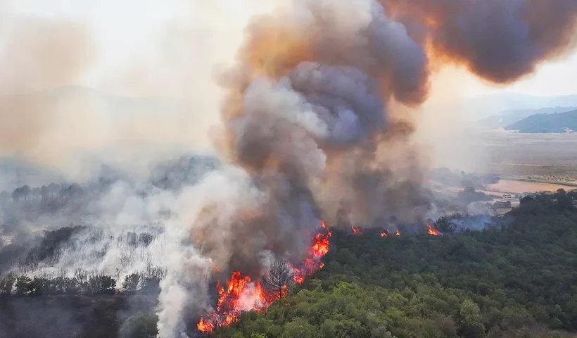 incendios forestales en Galípoli, Turquía