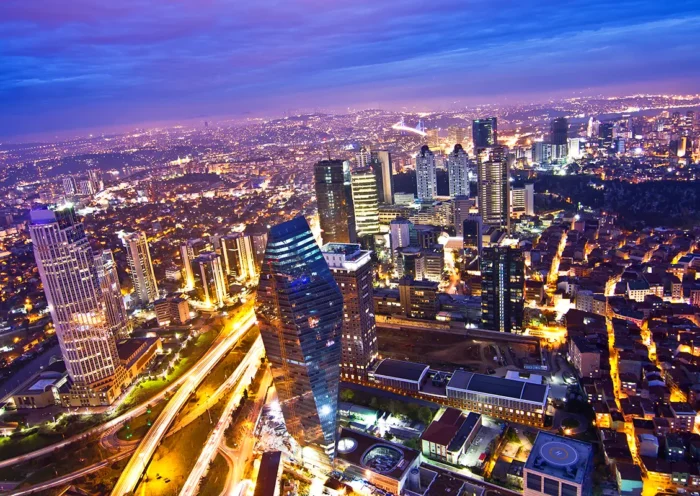 Istanbul, skyscrapers at Levent