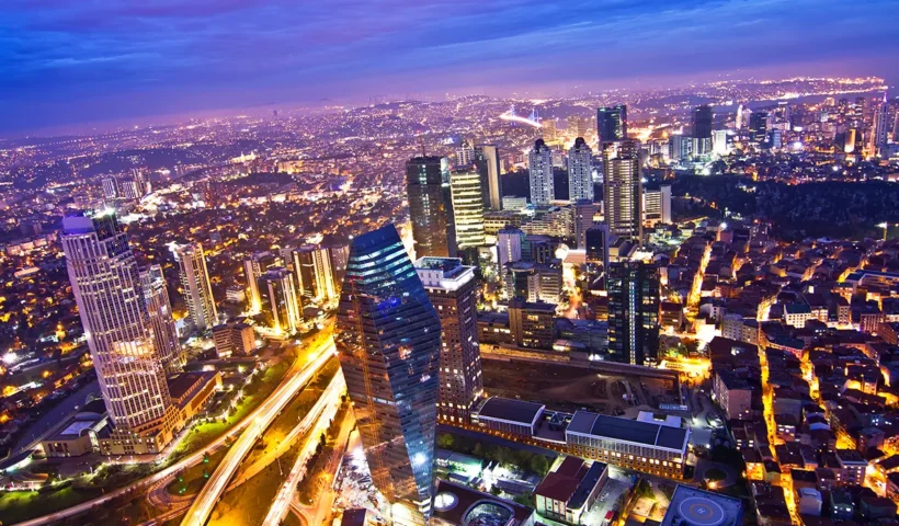 Istanbul, skyscrapers at Levent
