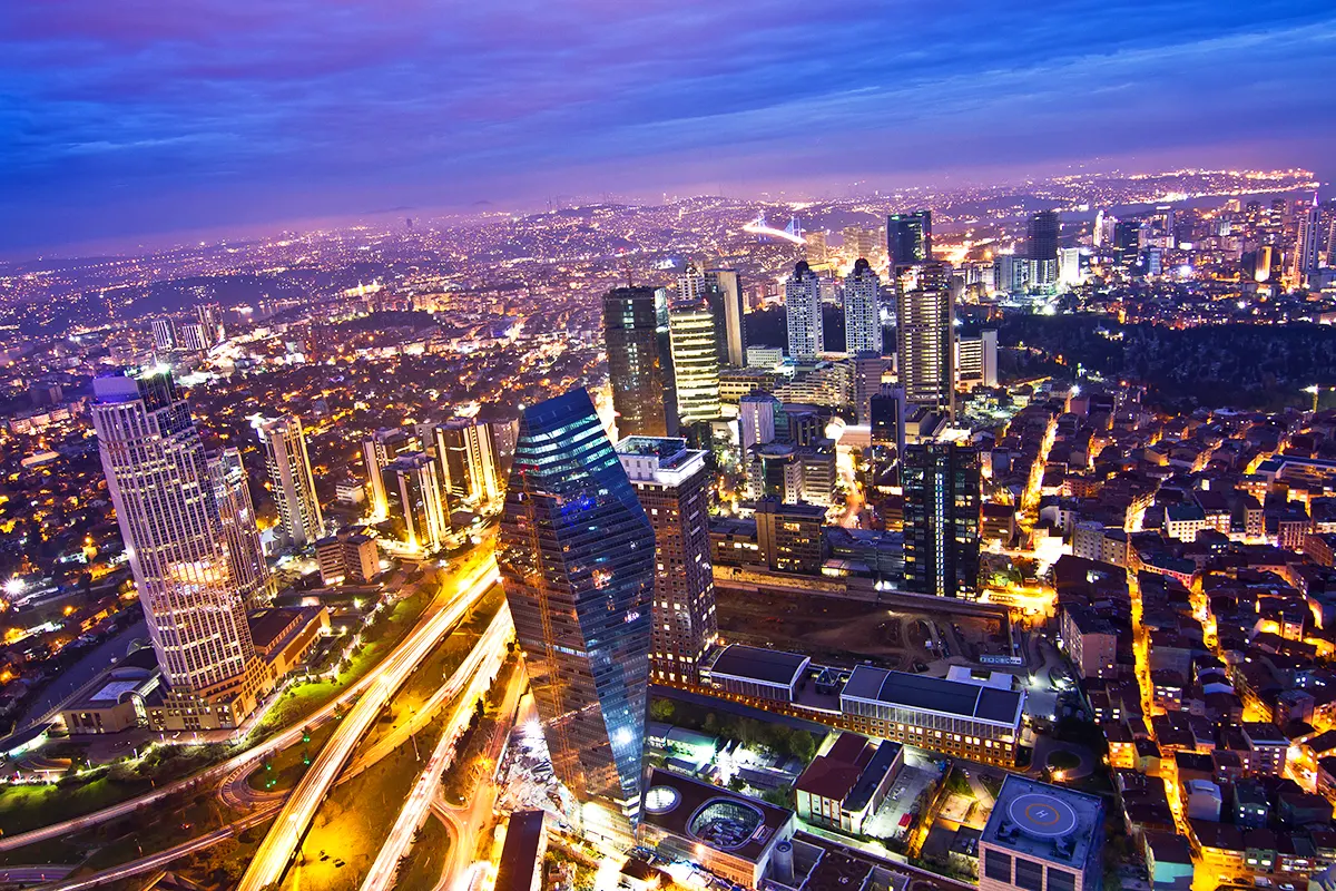 Istanbul, skyscrapers at Levent