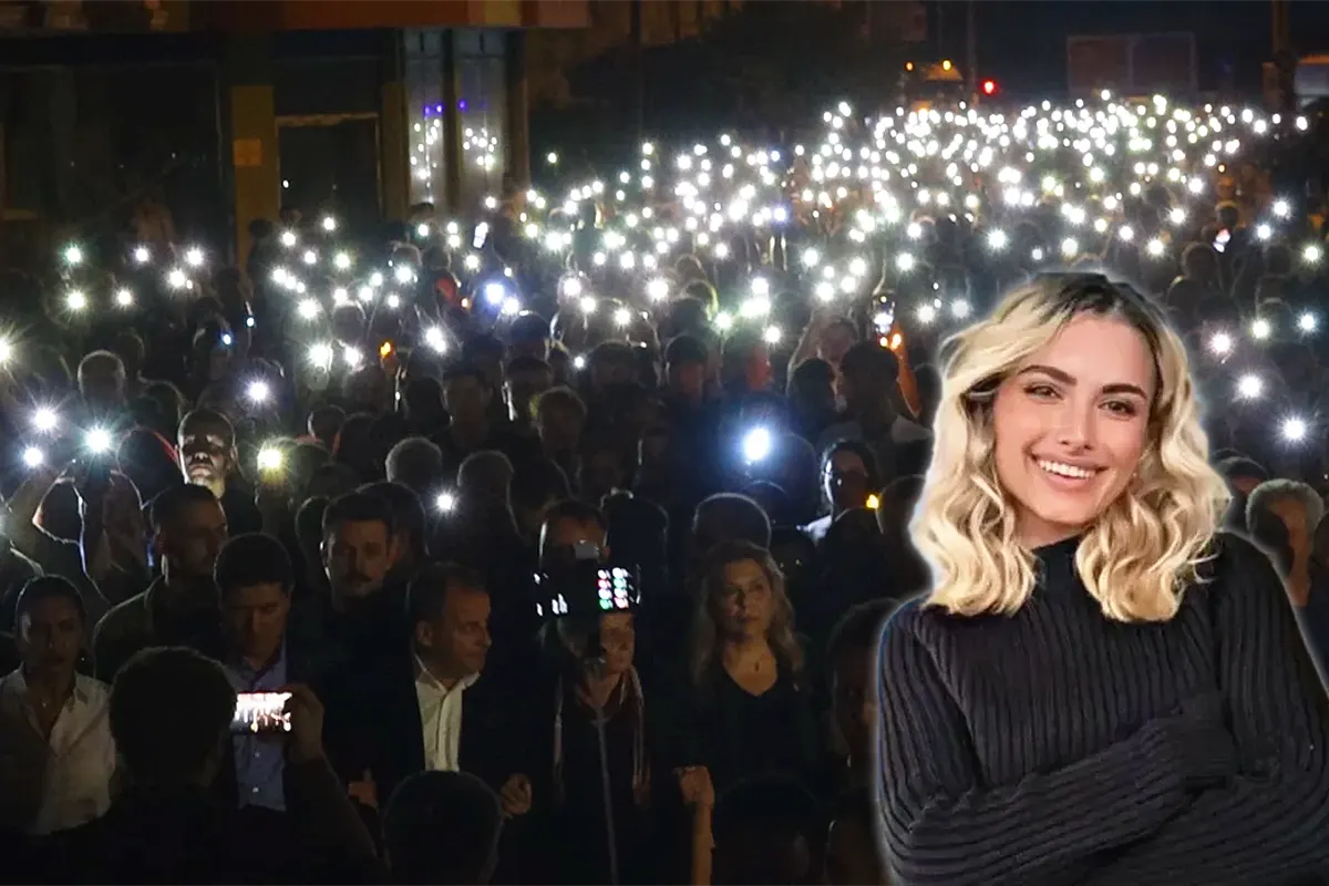 Trabzon, march against the murder of Sinem Somun