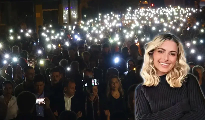 Trabzon, marcha por el asesinato de Sinem Somun