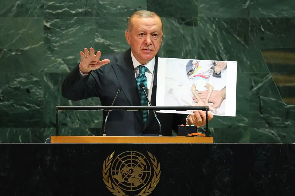 Erdoğan habla sobre Gaza en la ONU