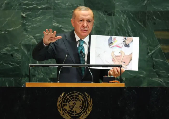 Erdoğan speaks about Gaza before the UN