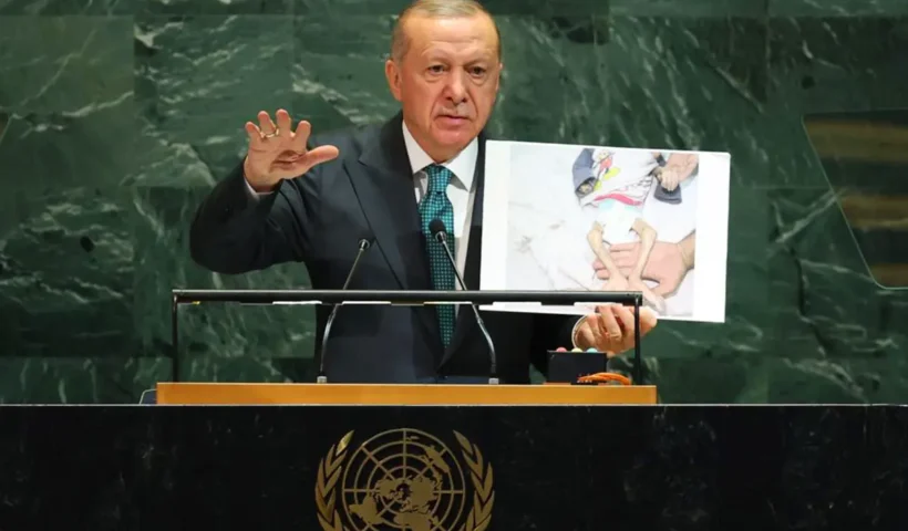 Erdoğan speaks about Gaza before the UN